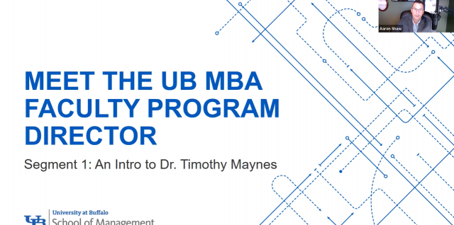 Meet the UB MBA Faculty Director