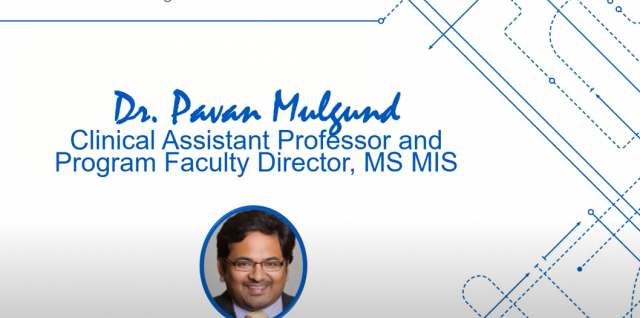 Master of Science in Management Information Systems Faculty Director, Professor Pavan Mulgund