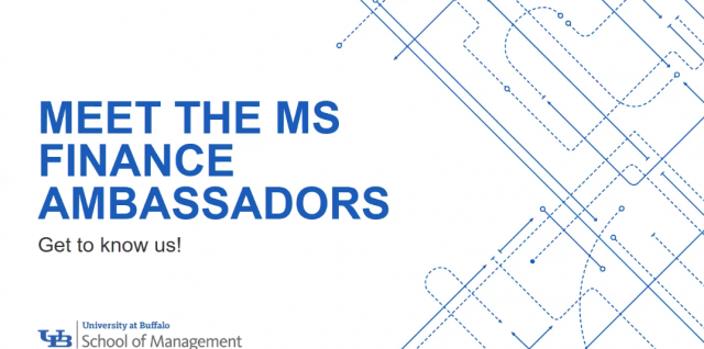 Meet the MS Finance Ambassadors Get to know us