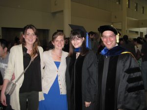 Former PhD students and Dr. Ostrov