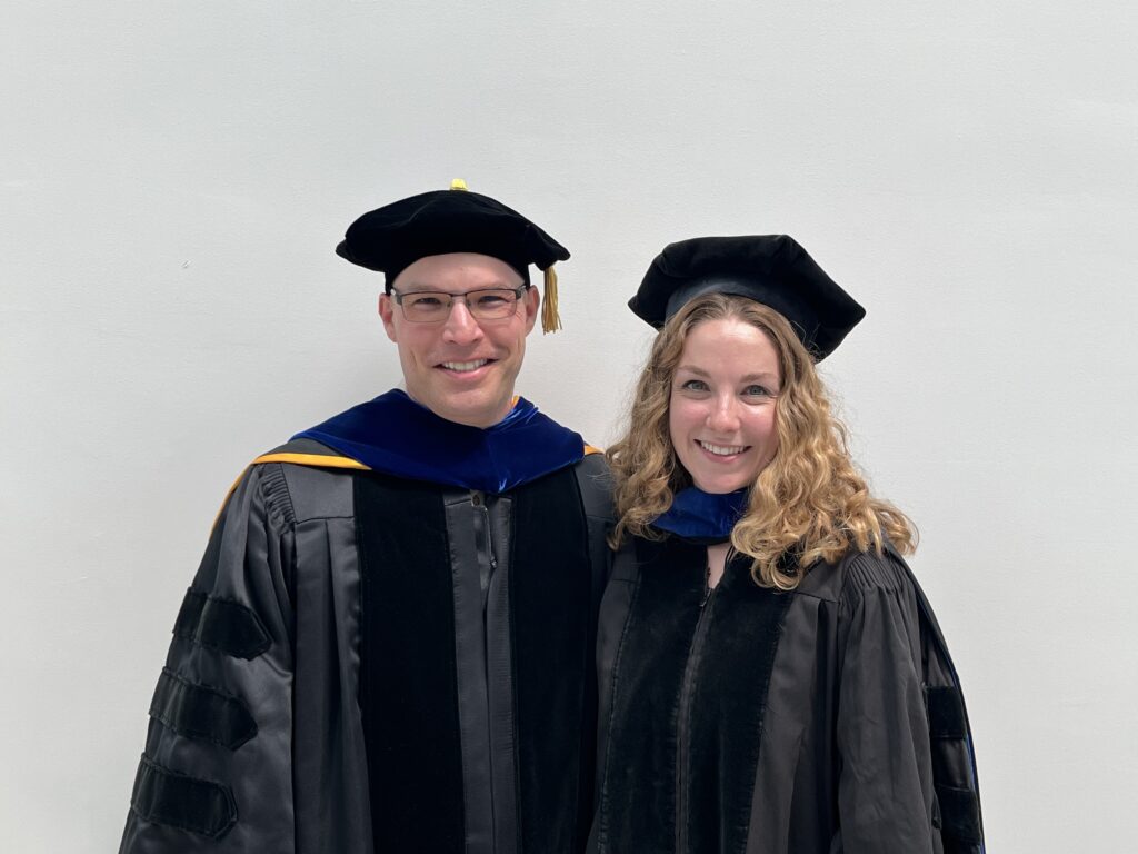 Picture of Dr. Ostrov with Dr. Gretchen Perhamus