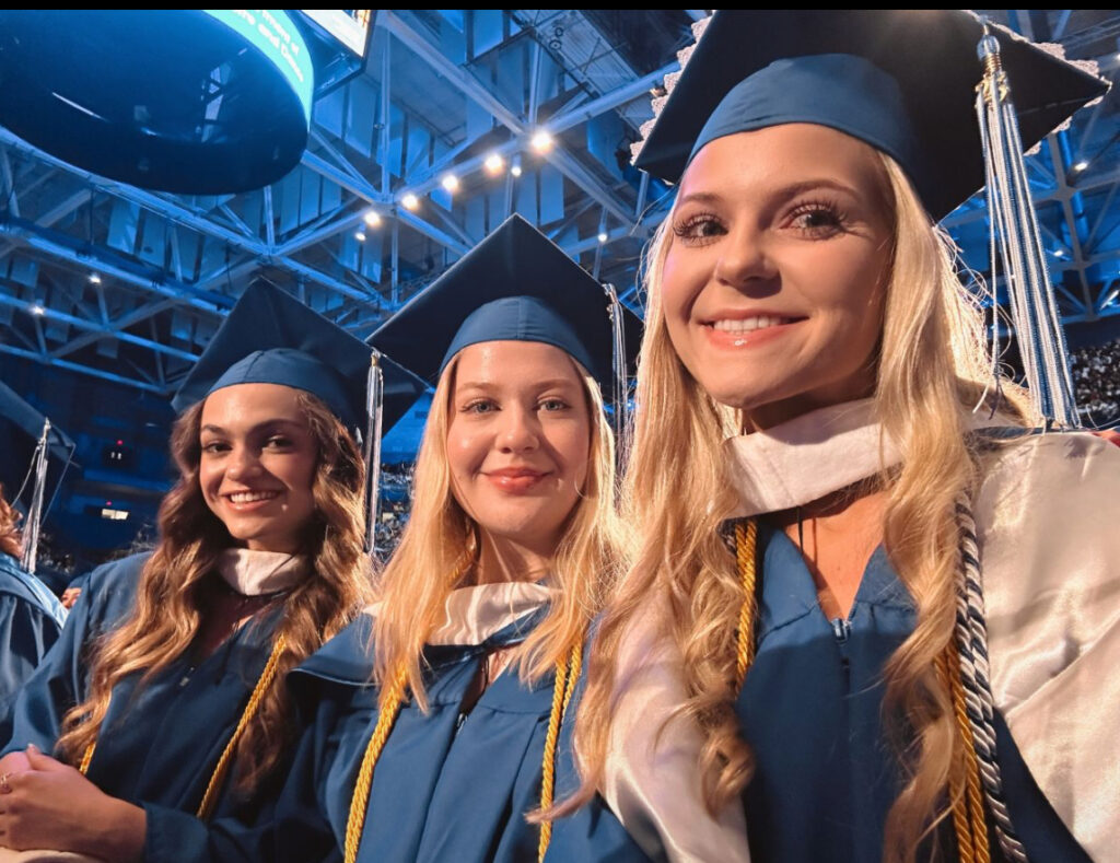 3 former RAs at graduation