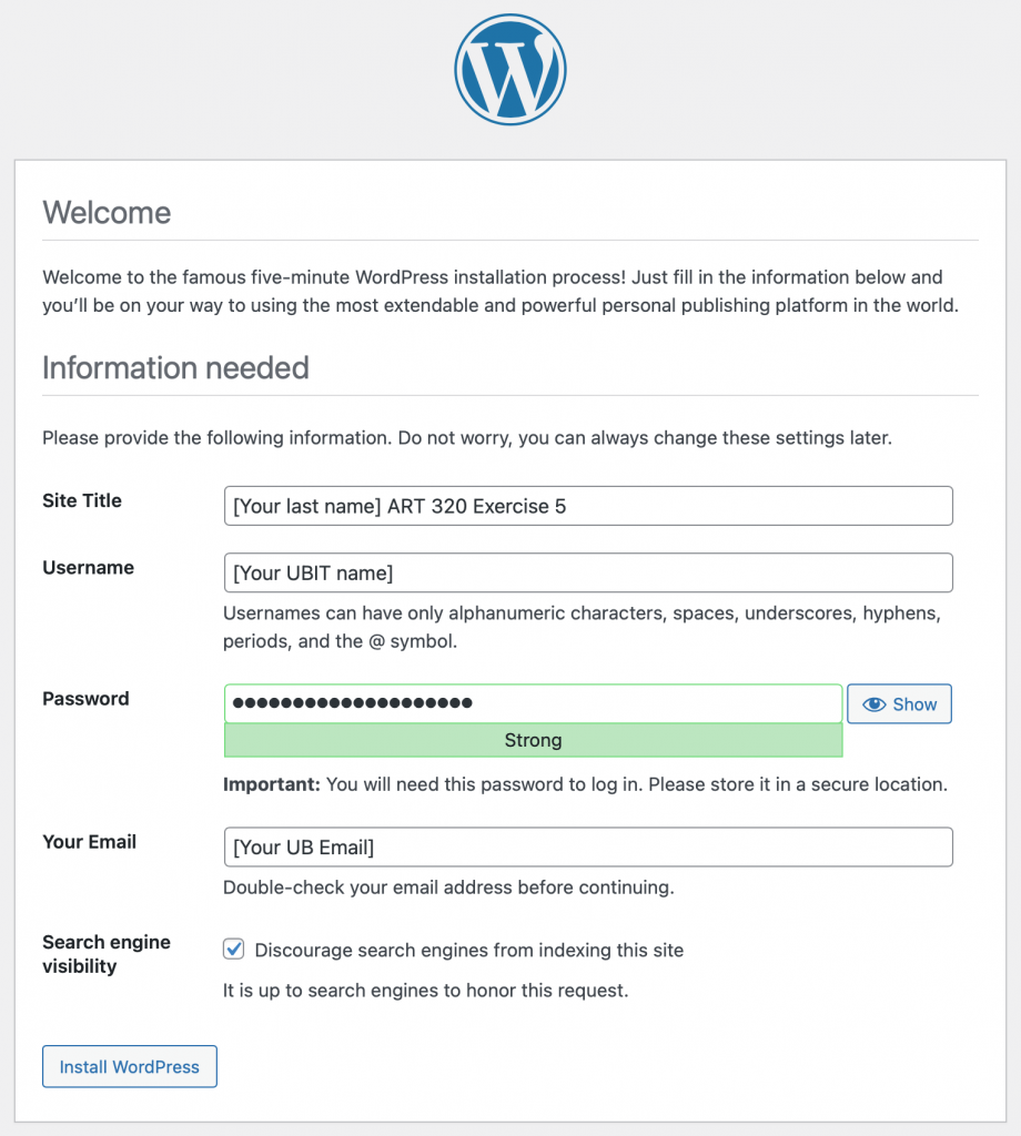 What Do You Name Directory During WordPress Installation 