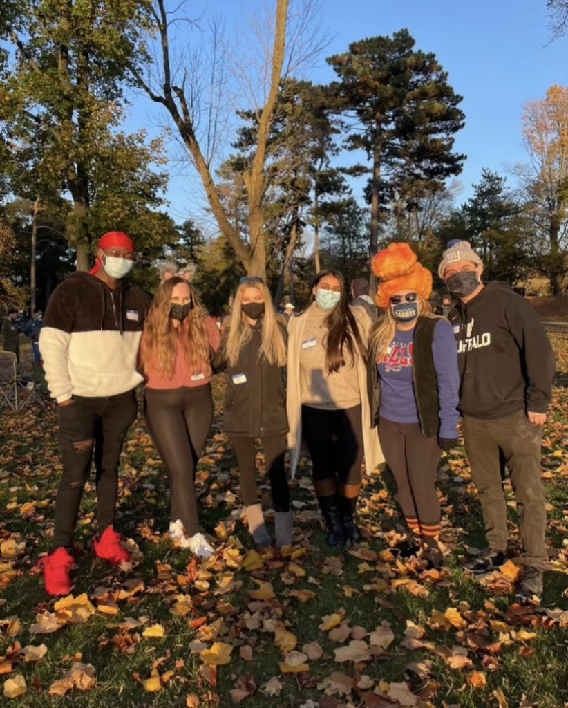 Students: Dennis Palmer (Director of Finance), Andrea Simon (Director of Public Relations), Brianna Purcio (Secretary), Nil Patel (President), Megan Pofi (Vice President), Evan Spector (Treasurer)