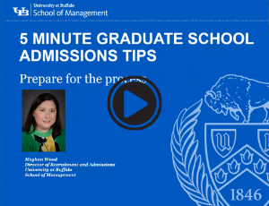 Five Minute Graduate School Admissions Tips: Prepare for the process