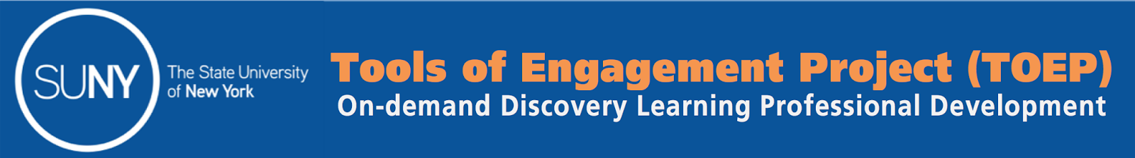 SUNY Tools of Engagement Project Banner