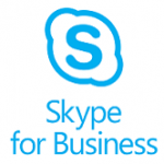 Skype for business square stacked logo
