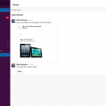 Slack file sharing in feed
