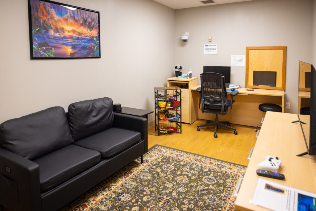 Lab space for participants located in Farber Hall