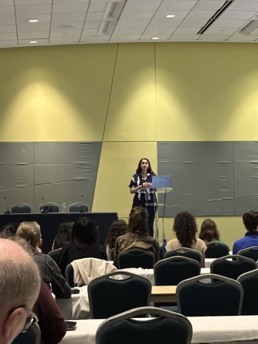 Sevda presenting at ARO26