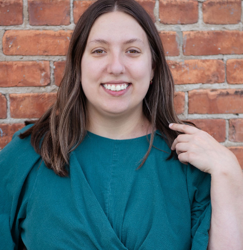 Picture shows graduate student Mary DiCioccio