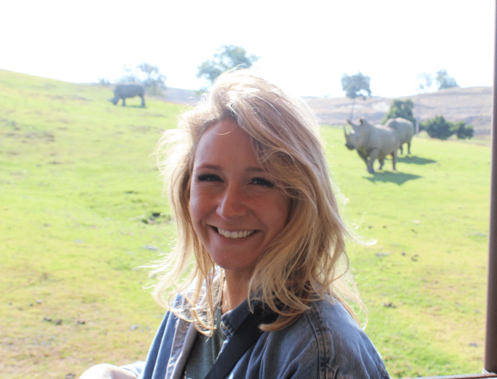 Picture shows graduate student Melissa Elliott