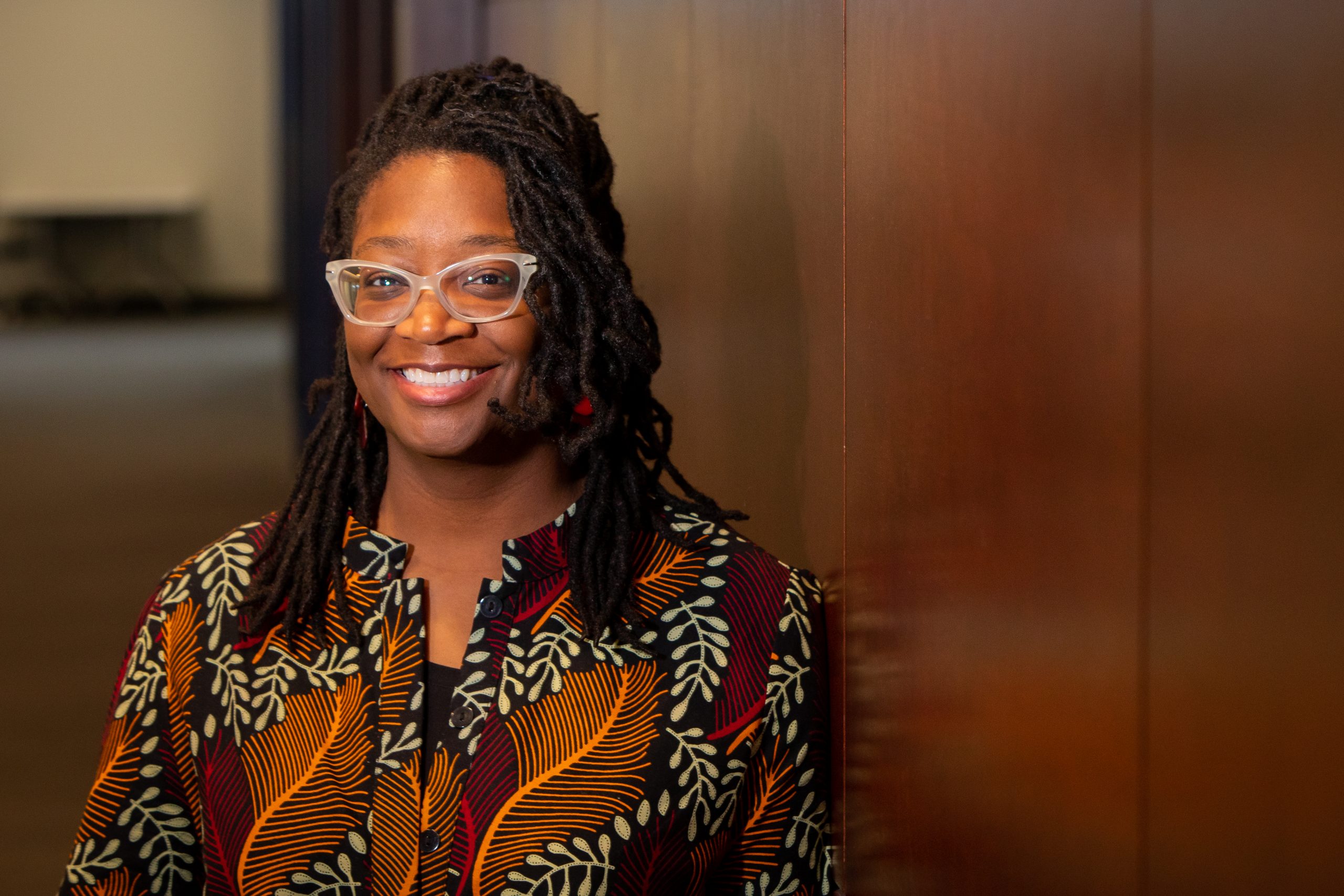 Dr. Hands photographed in Silverman Library in October 2022. Photographer: Meredith Forrest Kulwicki