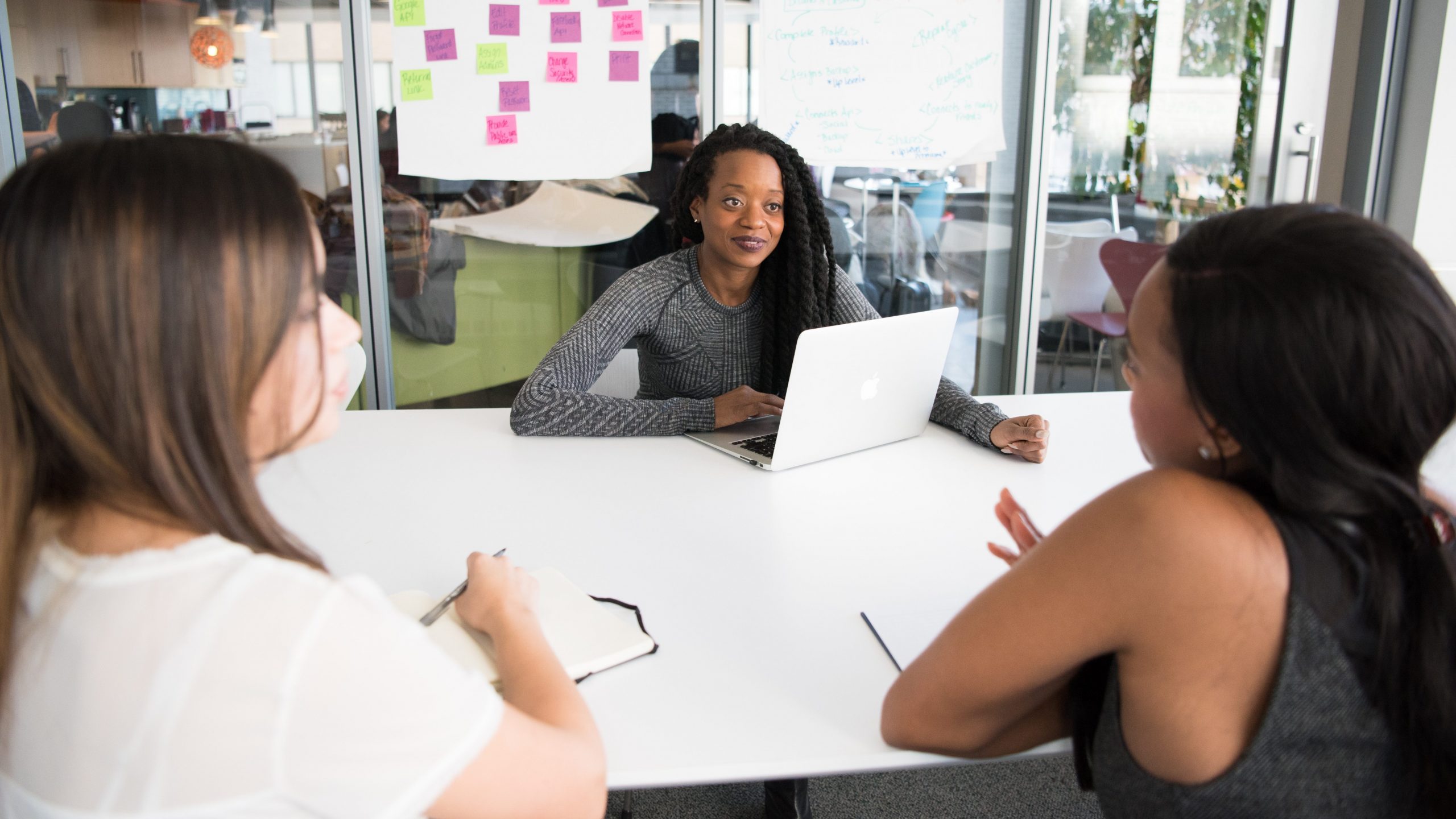 Business meeting in a conference room