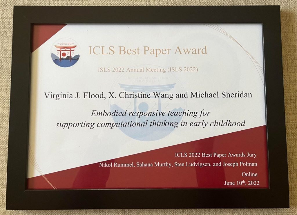 ICLS Best Paper Award 2022
