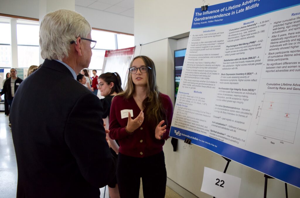 Sydney Kosnik presenting their poster