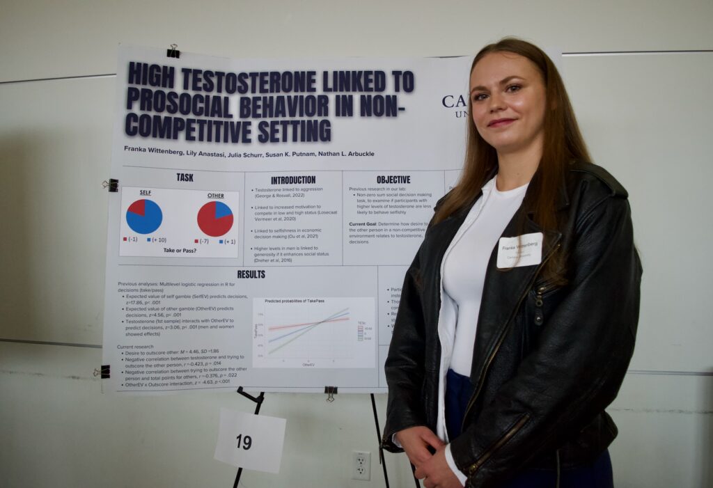 Franka Wittenberg presenting their poster