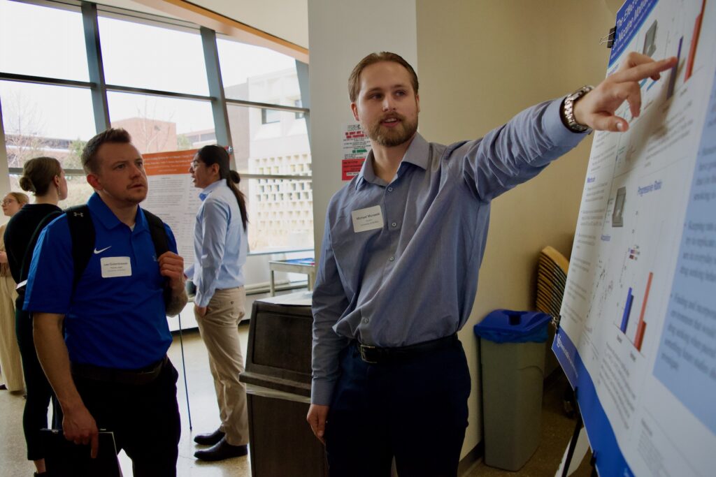 Michael Murawski presenting their poster