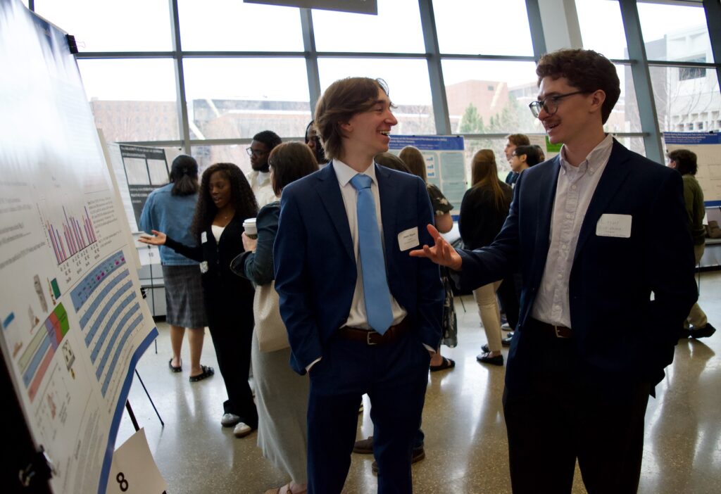 Jason Wyant presenting their poster